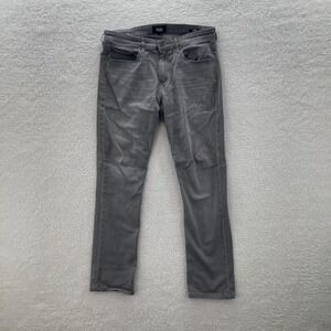 Paige Jeans Mens 33x31 Gray Federal Slim Straight Preppy Stretch Office Casual